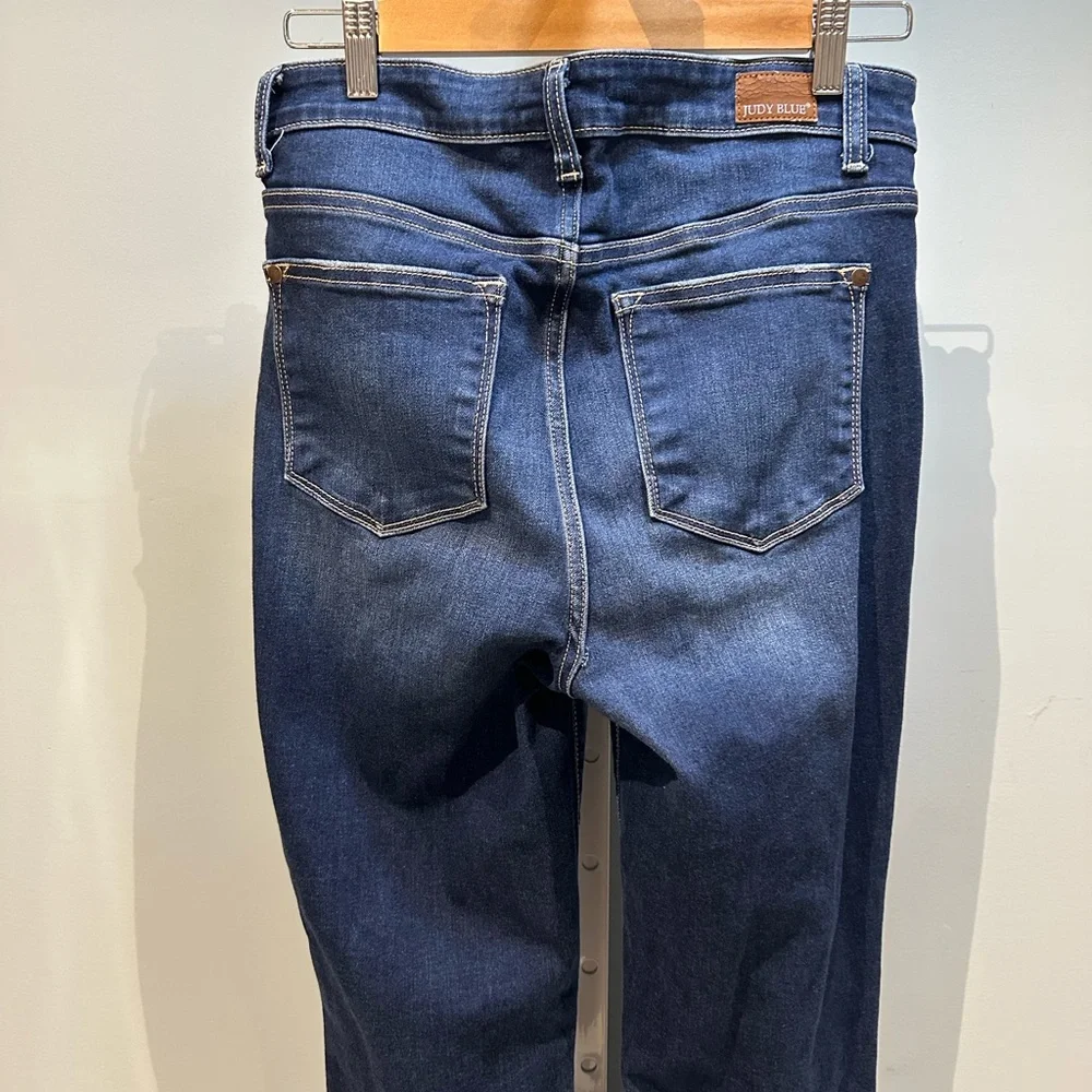 Judy Blue Flare Jeans Blue Size 7/28 - Picture 6 of 13